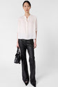 Chemise en satin à smocks - CATRINE