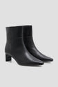 Bottines à talon en cuir - ADAM