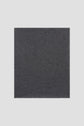 A neatly folded rectangular anthracite cachemire écharpe is displayed on a plain light gray background.