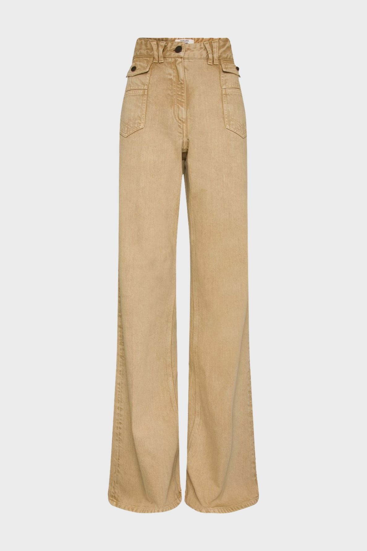 ANNA - Pantalon large taille haute en jean