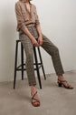 LILLIA - Pantalon 7/8 prince de galles