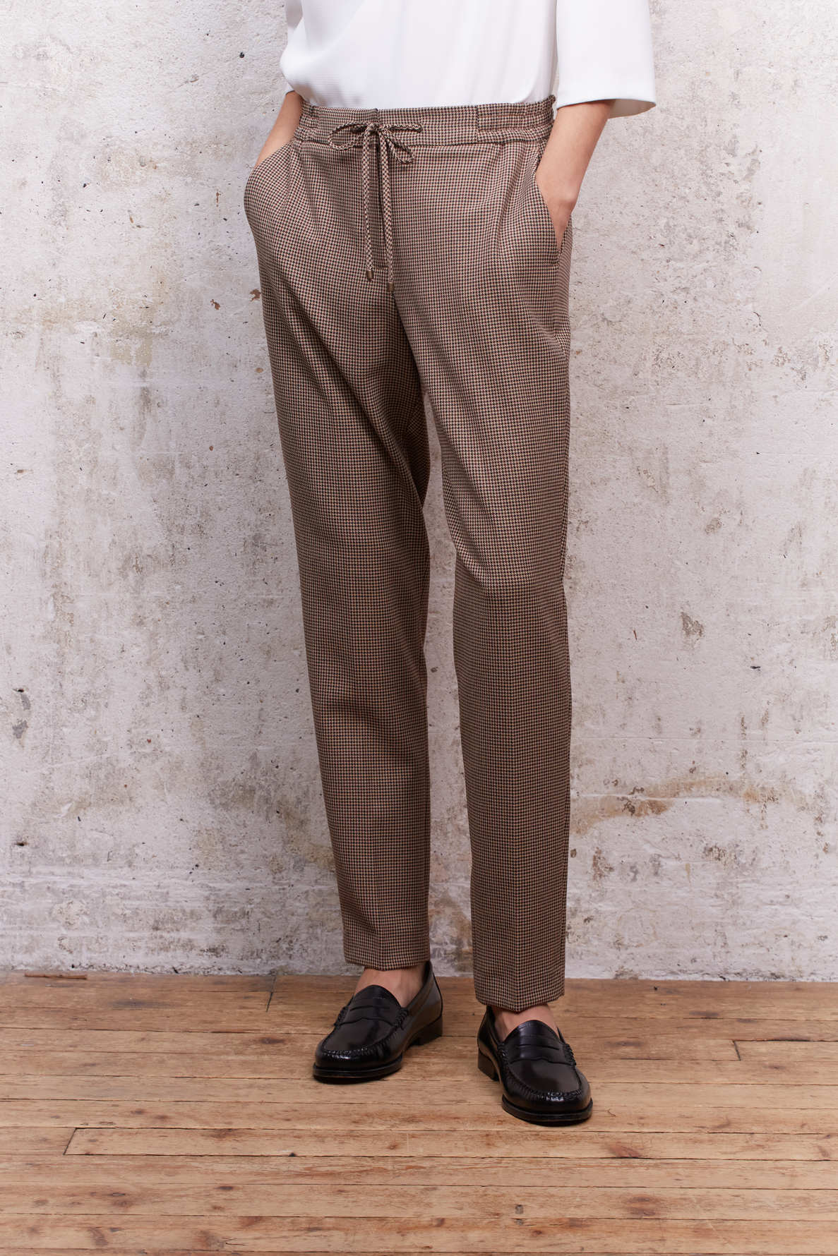 Lina - Pantalon 7/8 à imprimé pied-de-puce