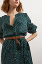 Tracey - Robe ceinturée à imprimé animalier