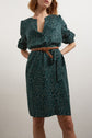 Tracey - Robe ceinturée à imprimé animalier