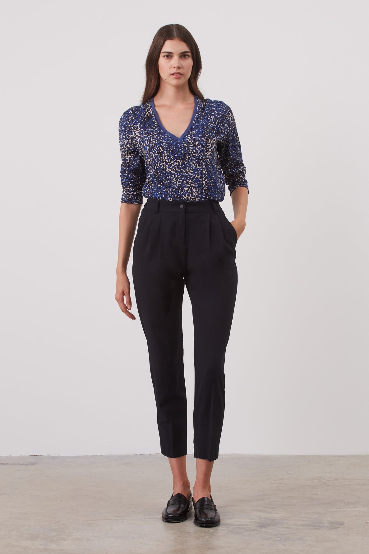 Pantalon à pinces 7/8 - ETANN
