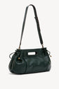 Handbag in leather coated canvas - DANY