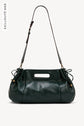 Handbag in leather coated canvas - DANY