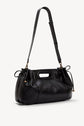 Handbag in leather coated canvas - DANY