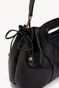 Handbag in leather coated canvas - DANY