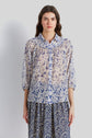 Chemise imprimée en voile de coton et soie - CARLO