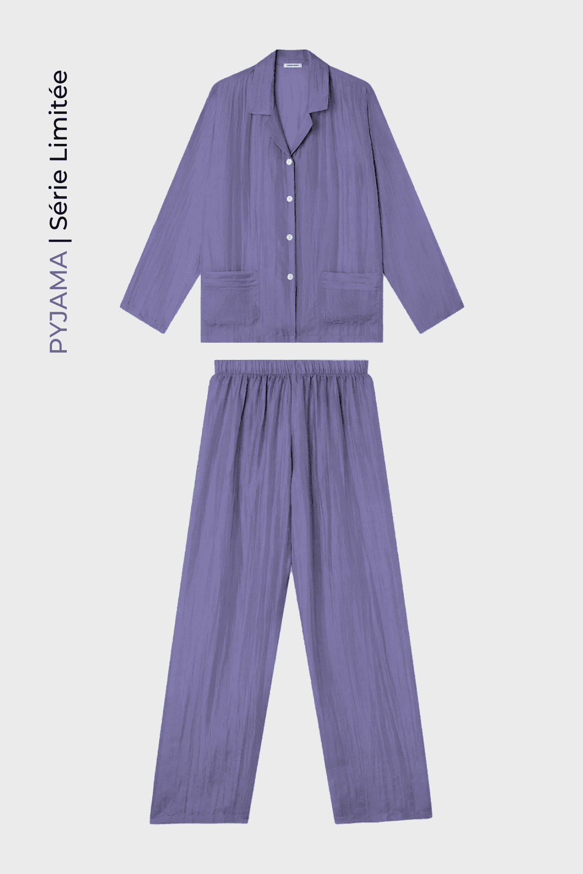 Pyjama en soie - Parme