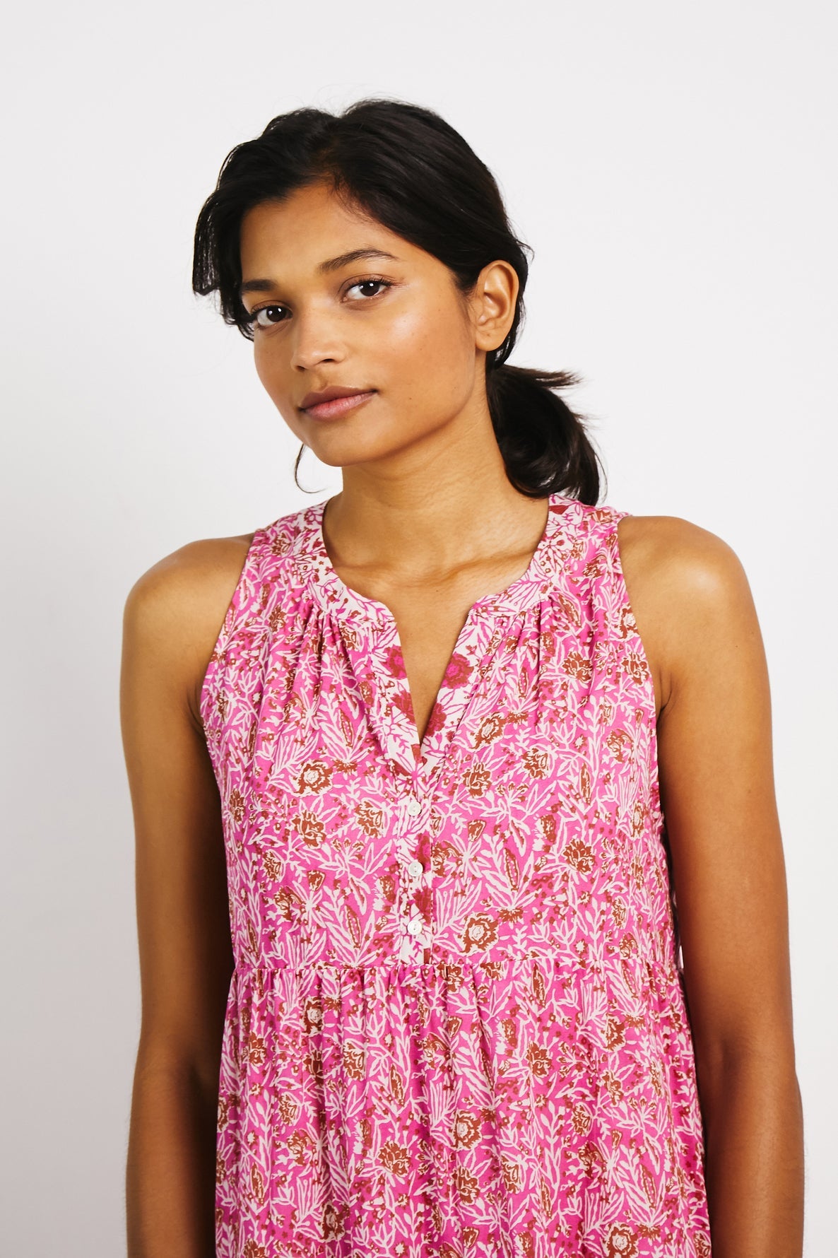 Robe sans manche à étages - JUNE