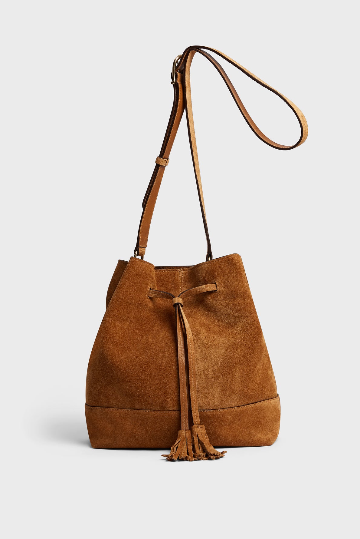 Bucket bag in suede leather - JANE