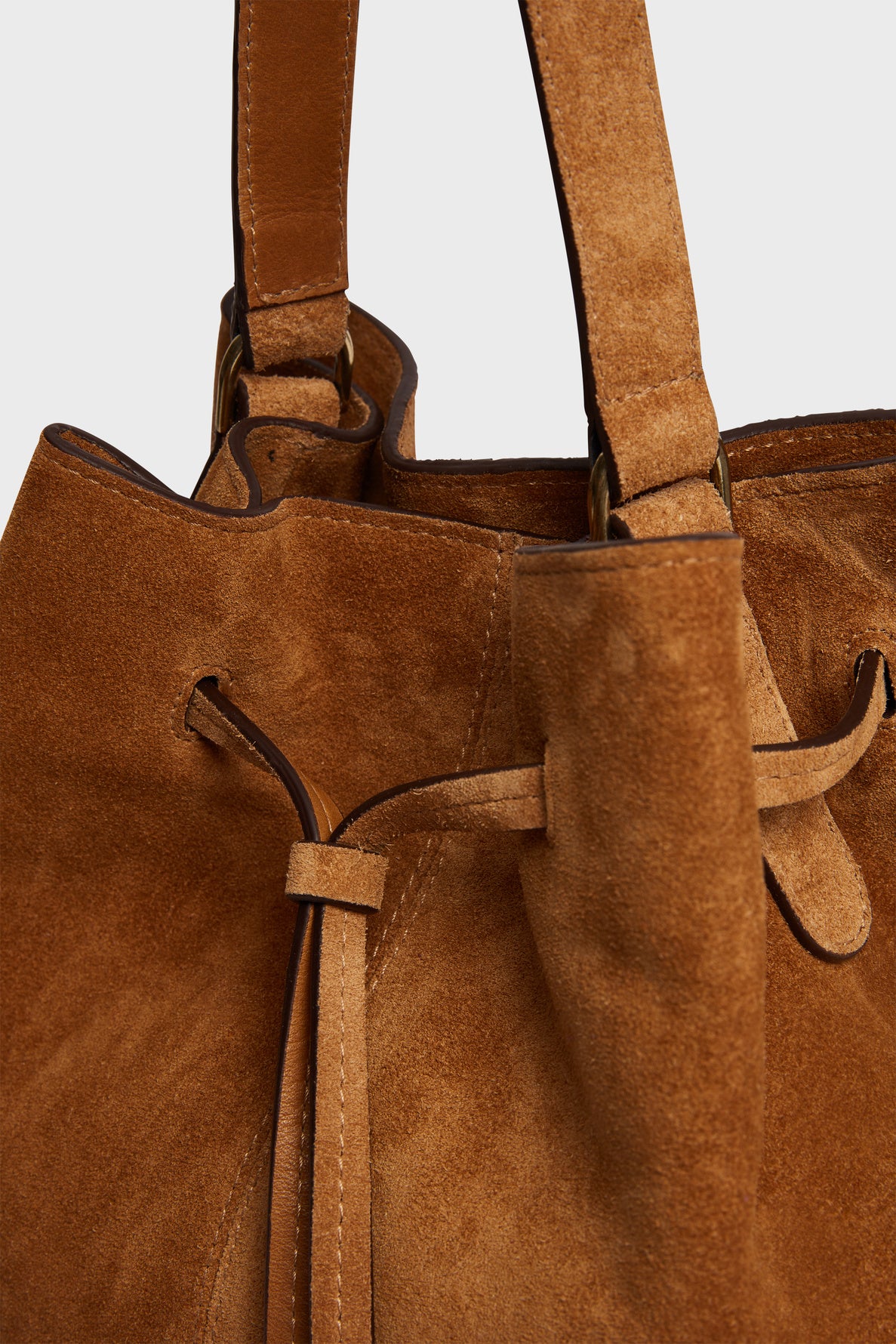 Bucket bag in suede leather - JANE
