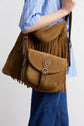 Saddle bag in suede leather - GYPSY