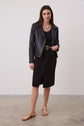 Veste biker en cuir lisse - MAENA