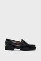 Mocassins compensés en cuir lisse - GABY