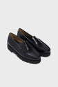 Mocassins compensés en cuir lisse - GABY