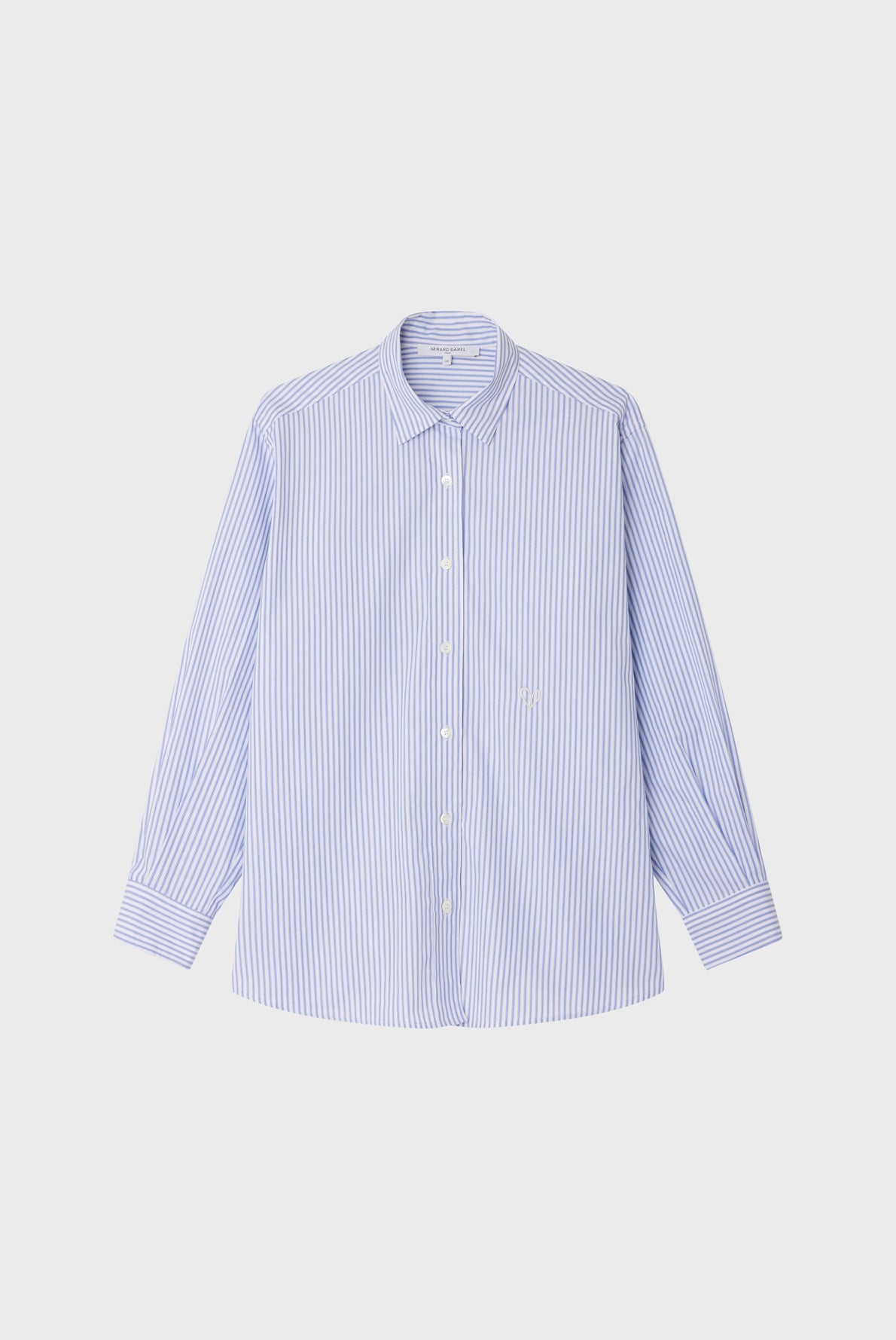 Chemise classique en popeline rayée - CAMERON