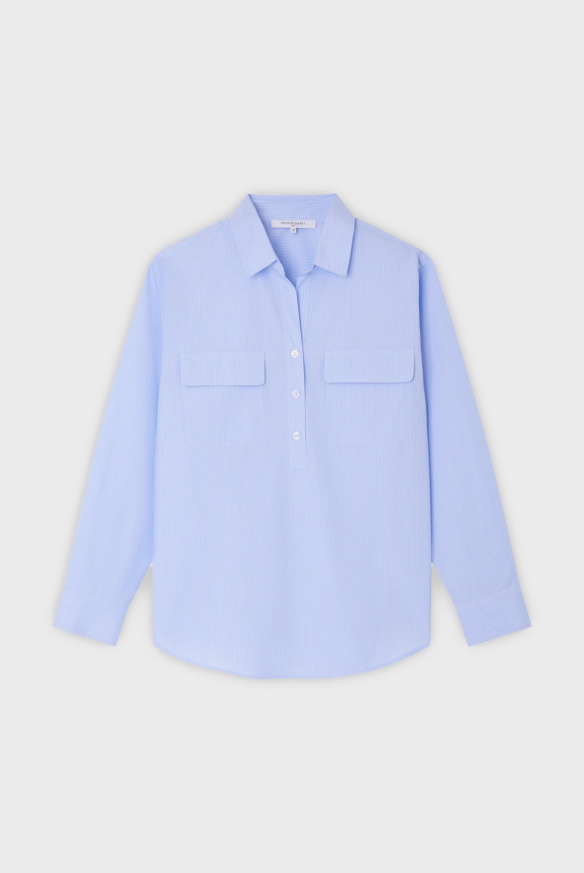 Chemise en popeline rayée - CANELLE