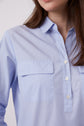 Chemise en popeline rayée - CANELLE