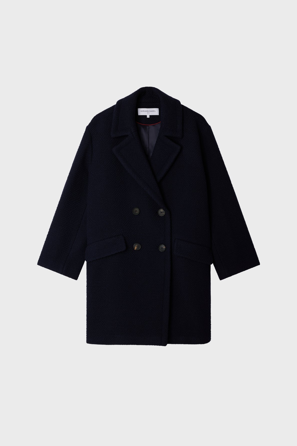 Manteau oversize en jacquard - SARAH