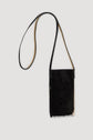 Porte téléphone en cuir velours intérieur métallisé - MILO