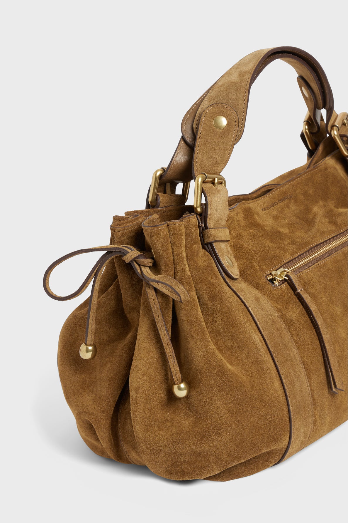 !24H ZIP - Sac à main en cuir velours