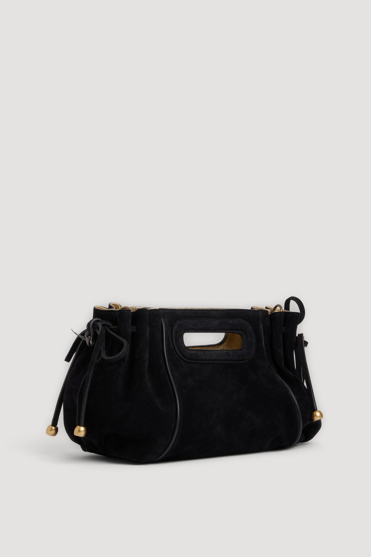 Sac à main en cuir velours intérieur métallisé - MINI DANY