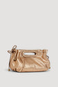 Handbag in metallic leather - MINI DANY