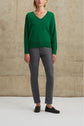 Pull V uni en laine douce - LÉONIE