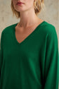 Pull V uni en laine douce - LÉONIE