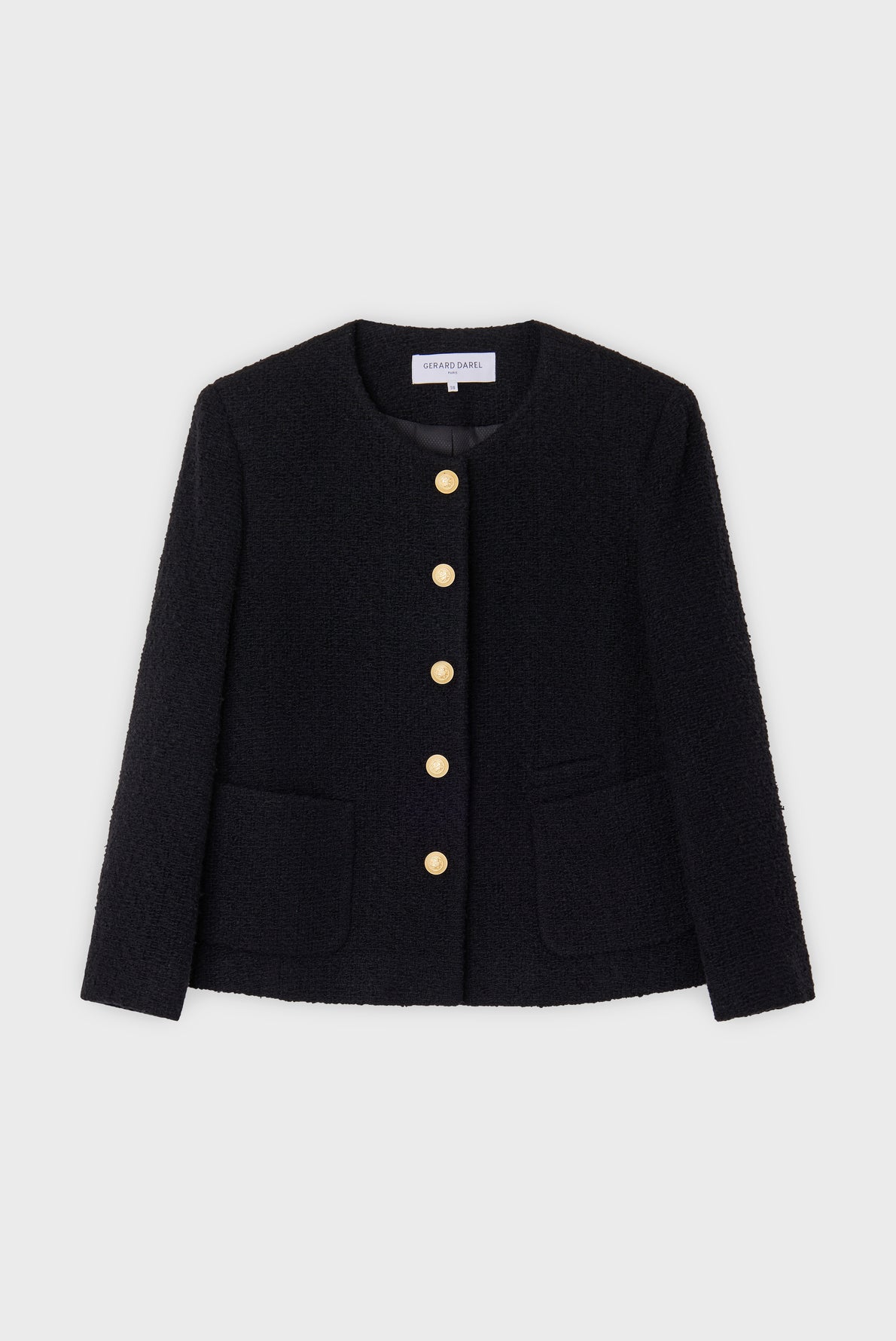 NALY - Tweed jacket with gold buttons