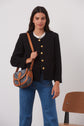 NALY - Tweed jacket with gold buttons