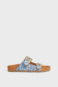 Sandales en denim monogrammé - ROXANE