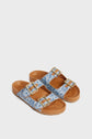 Sandales en denim monogrammé - ROXANE
