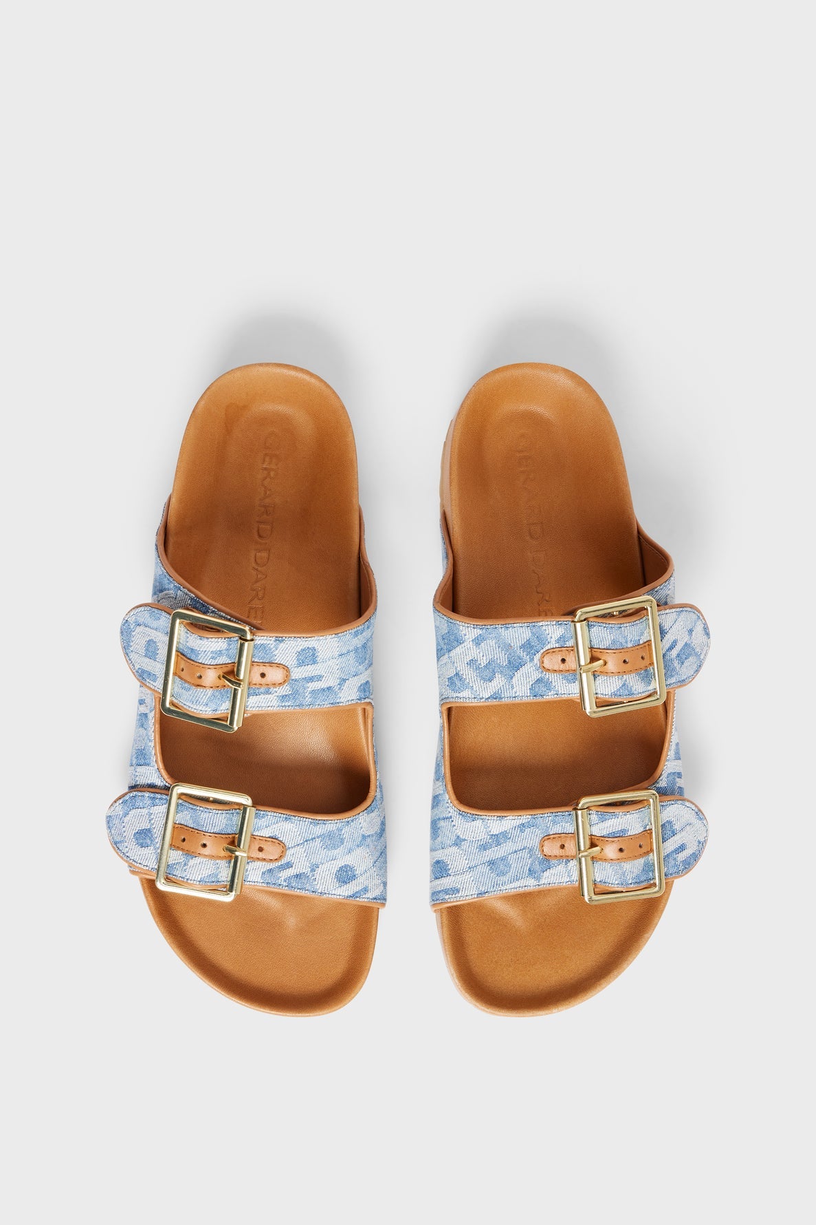 Sandales en denim monogrammé - ROXANE