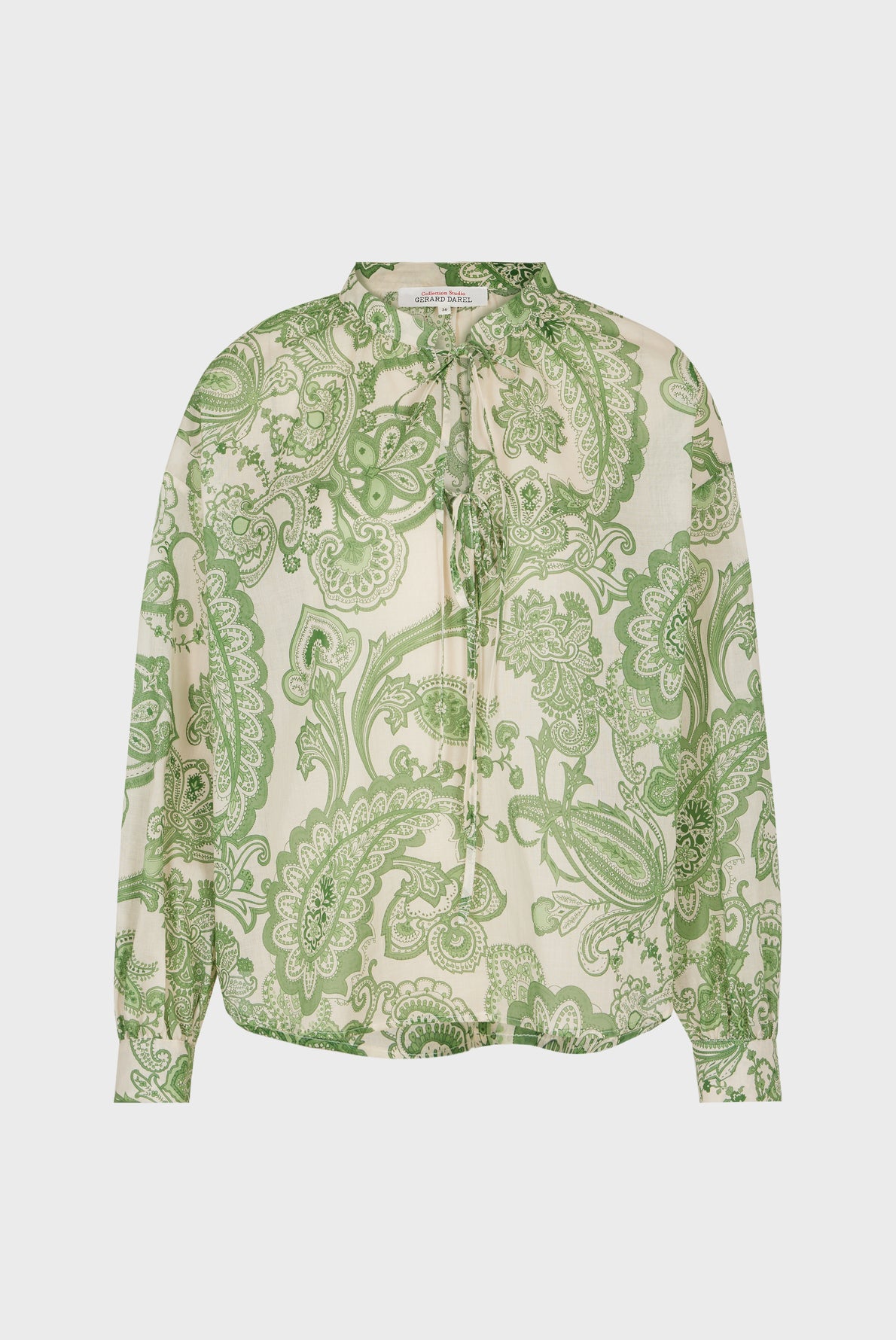 Blouse imprimé cachemire en voile de coton - NEELS