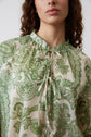 Paisley print cotton voile blouse - NEELS