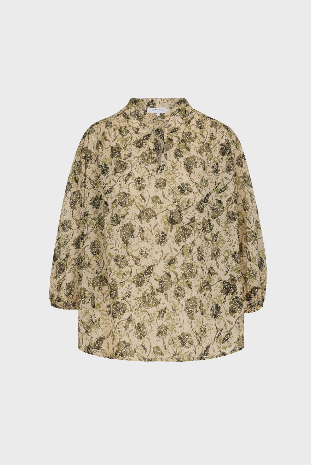 Blouse en voile de coton bicolore - CAPUCINE