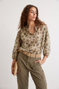 Two-color cotton voile blouse - CAPUCINE