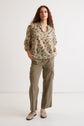 Two-color cotton voile blouse - CAPUCINE