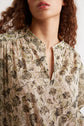 Two-color cotton voile blouse - CAPUCINE