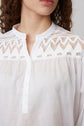 Blouse en voile de coton et dentelle - CARLO