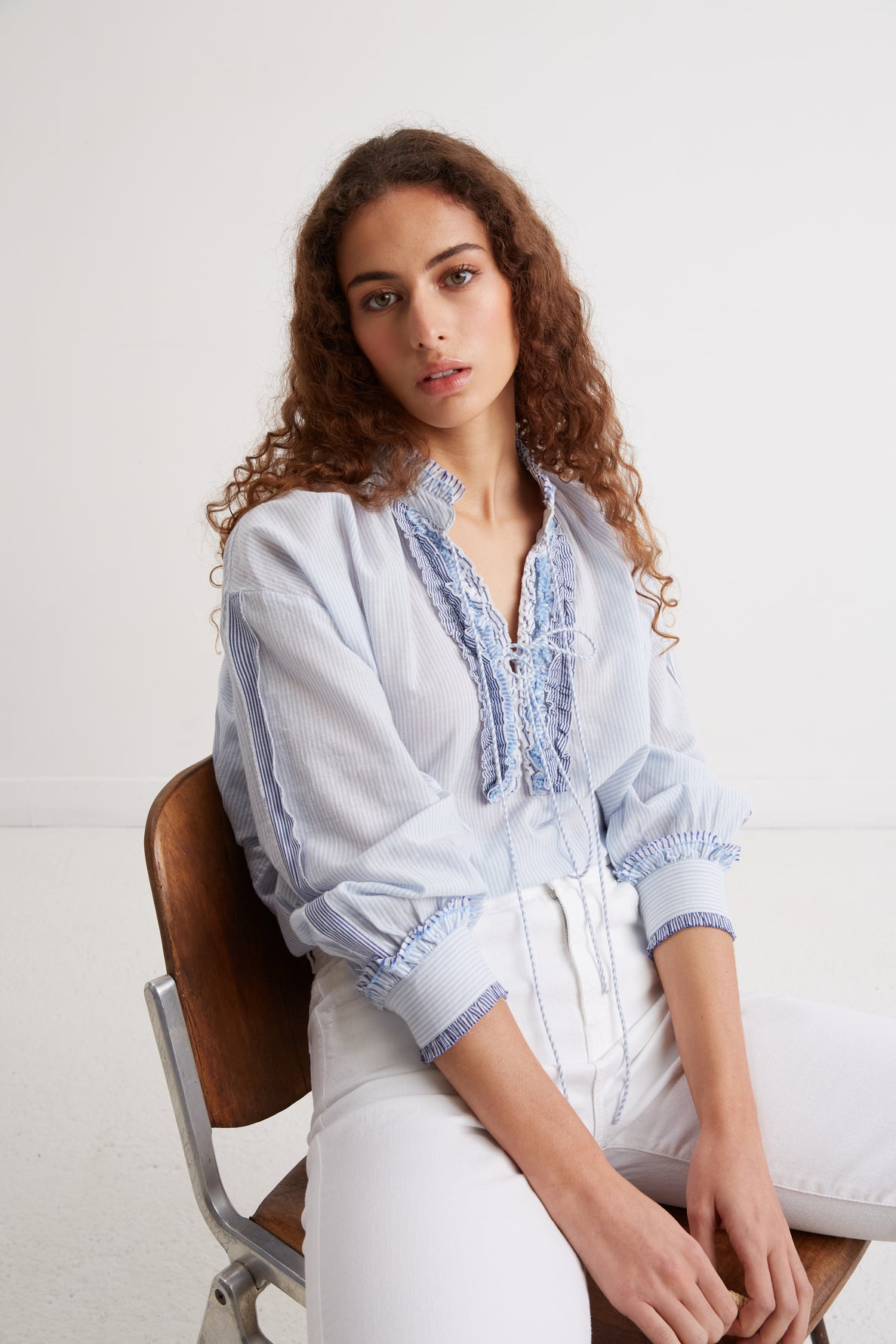 Blouse mix rayures - NIKITA