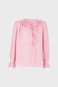 100% cotton embroidered blouse - CHARLINE