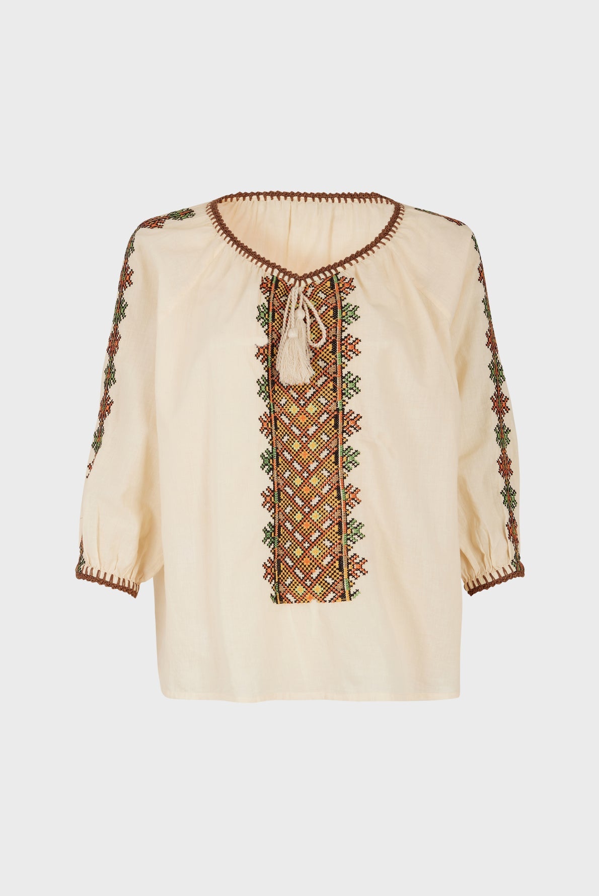 Blouse en coton brodé - NAHLA