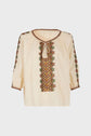 Blouse en coton brodé - NAHLA
