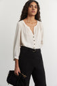 Flowing crepe blouse - CLAUDE