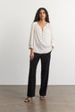Flowing crepe blouse - CLAUDE